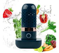 Wireless Food Purifier, Blue Fruit Vegetable Washer Vegetables Washing Cleaner for Fruits, Vegetables, Meat, and Kitchenware, IPX7 Waterproof, Blue 14.5 * 5.5cm/5.7 * 2.2inch