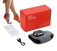 Wireless Foot Massager - Warming Ankle Band, USB Charging | Compact Foot Device with Different Vibration Settings for Muscle Relaxation, L