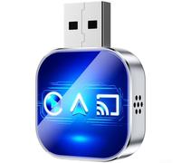 Wireless for carplay Adapter 2in1 for android Auto Box for smart AI WiFi Voice Control Metal Case Fast Connect UK(D)