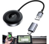 Wireless for Carplay Adapter for iPhone 17 Air 16e 16 Pro Max 15 Plus 14 13 12 11,ACAGET for Apple CarPlay Dongle Mini UK with USB Adapter Type C 2-Pack Convert Wired to Wireless, for iPhone iOS 11 18