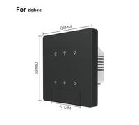 Wireless For Zigbee Smart Dimmer Switch for Light Control, APP Supported 1 3 Gang Wall Switch with Scheduling and Power Outage Memory (grey 3 Gang)