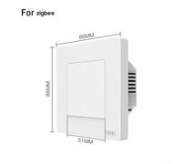 Wireless For Zigbee Smart Dimmer Switch for Light Control, APP Supported 1 3 Gang Wall Switch with Scheduling and Power Outage Memory (white 1 Gang)