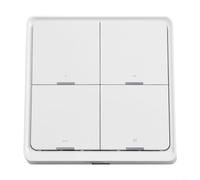 Wireless for zigbee Smart Scene Switch 4-Key Programmable Remote - No Neutral Wire Required for Light Control - Compact Button Controller for Aqara Hub and for smartthings