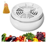 Wireless Fruit and Vegetable Washer 4 Smart Modes Waterproof Electrolysis Food Purifier USB Rechargeable Long Battery Life Cleaner for Fruits Vegetables Meat Home Camping Travel (White)