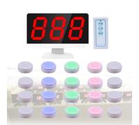 Wireless Game Buzzer System with Monitor and Remote Control, 8-Group Trivia Answer Buzzers with 3 Modes for Classroom and Family Games