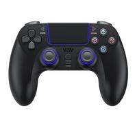 Wireless Game Controller for PlayStation 4 Bluetooth Replacement Gamepad for PS4 Slim/Pro & Windows PC Rechargeable Portable Double Vibration Gaming Joystick Remote Joypad with Turbo/Mapping Function