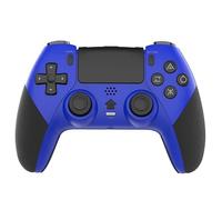 Wireless Game Controller for PS4/PC/Android/iOS, Bluetooth Gamepad with Turbo, Dual Vibration, 6-Axis Motion, Macro Programming, Long Battery Life, Compatible with PS4 Games on PS5 (Blue)