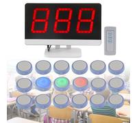 Wireless Game Show Buzzer System, 8 Button Answer Buzzers for Family Game Nights, Classroom Learning, Interactive Quizzes