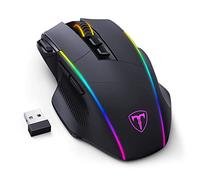 Wireless Gaming Mouse, 2.4G/USB-C/Bluetooth, Up to 10,000DPI, RGB Backlit