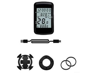 Wireless GPS Bike Computer for Road and Mountain Bikes, 2.4 Inch Display, 28 Hour for battery Life and Full GNSS Compatibility (with extend mount)