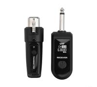 Wireless Guitar For Microphone System with UHF XLR Transmitter Receiver for Audio Mixing (1 tray 1)