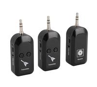 Wireless Guitar System, 1 to 2 Wireless Guitar Transmitter Receiver for Guitar Bass Electric Instruments, Rechargeable Wireless Guitar Pickup for Performance Stage Studio