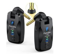 Wireless Guitar System 2.4 Wireless Guitar Transmitter Receiver Rechargeable Audio Wireless Transmitter Receiver 4 Channels Transmission Range