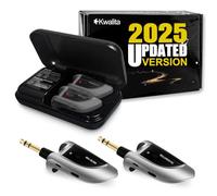 Wireless Guitar System, Guitar Wireless System, Wireless Guitar Transmitter Receiver, Wireless Transmitter and Receiver, Cordless Rechargeable with Charging Case