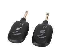 Wireless Guitar System, Rechargeable UHF 730MHz 4 Channels Transmitter Receiver with 30m Range for Guitar Bass Violin Keyboard