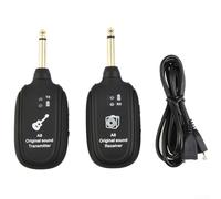 Wireless Guitar Transmitter And Receiver Set Using UHF Digital Technology, 30 Meter Range, 4 Hour Runtime, Built-in Rechargeable Lithium