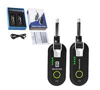 Wireless Guitar Transmitter Receiver Audio System - 8ms Ultra-Low Latency 2.4G Transmitter/Receiver, 50m Range w/ 48kHz 24bit HD Audio, 8H Battery for Electric Guitar/Bass (Stage-Grade)