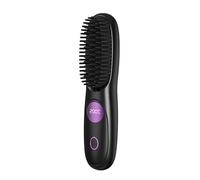 Wireless Hair Straightener Brush, Mini Portable Ceramic Styling Comb with 3 Heat Settings & USB Charging