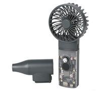 Wireless Handheld Brushless Motor Turbofan with Adjustable LED Light, High Power Industrial Pocket Mini Blower, Compact Portable ABS M