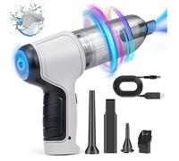Wireless Handheld Car Vacuum Cleaner, Blow,Suck,Pump 3 in 1 Hand Vacuum Cleaner Quickly Inflate And Vacuum Cleaners For Home, For Inflating And Vacuuming Bags,White