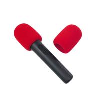Wireless Handheld Thick Colorful Microphone Covers for JBL PartyBox Encore2 and for JBL PartyBox Encore Wireless Mic Windproof Anti-Saliva and Washable Sponge Foam Cover (red)