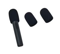 Wireless Handheld Thick Colorful Microphone Covers for JBL PartyBox Encore2 and for JBL PartyBox Encore Wireless Mic Windproof Anti-Saliva and Washable Sponge Foam Cover (black + black)