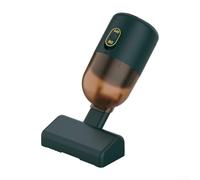 Wireless Handheld Vacuum Cleaner - USB Rechargeable, Cordless Car & Home Cleaner, Compact 6×6×17 cm Design, Plastic Body(Dark green)