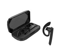 Wireless Handsfree Bluetooth Earpiece Single In Ear Hands Free Headset with Microphone ENC Noise Cancelling Mic Headphones Driving Earphones Left/Right Wearable for Office Work Truck Taxi Drivers