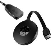 Wireless HDMI Adapter 4K, RK3036 Upgraded Chipset Screen Mirroring Dongle for TV, Support Airplay Miracast DLNA Chromecast, 2.4GHz Wireless Cast Device for iOS/Android/Windows, Plug & Play