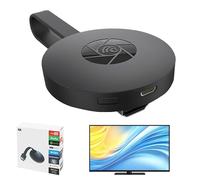 Wireless HDMI Display Adapter, 1080P Screen Mirroring Dongle with Dual H.265 Decode, Compatible with Android/iOS/Windows/Mac, Supports DLNA, Airplay, Miracast, AirMirror for TV/Projector/Monitor Use