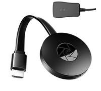 Wireless HDMI Display Adapter Adapt 4K Streaming Plug for TV Projector Play Dual-Band Wi-Fi Compatible with Windows macOS Android iOS Airplay Miracast DLNA No Lag HD Audio and Video