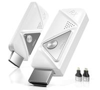 Wireless HDMI Transmitter and Receiver 164FT/50M, 4K Decode 1080P@60Hz Ultra HD Video Output, Plug&Play 5G+2.4G for Video and Audio to Monitor from PC/Projector/TV Box (1TX+1RX)