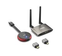 Wireless HDMI Transmitter and Receiver 4K 5G, Wireless Sender Extender, 165FT/50M Streaming Audio Video for Laptop/TV Box/Camera/Phone/PS to TV/Monitor/Projector (Grey)