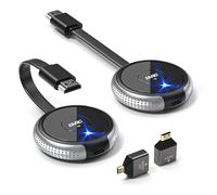Wireless HDMI Transmitter and Receiver 4K, AIMIBO HDMI Wireless Extender 5.8G, Plug and Play, 50M/165FT Streaming Media Video Audio File for Laptop, DSLR, Box, PC, Phone to Monitor, HDTV, Projector