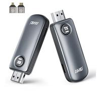 Wireless HDMI Transmitter and Receiver 4K Decode, 2.4/5G Dual Wifi HDMI Wireless Sender and Receiver, Plug & Play, 50M Extender Streaming Video Audio File from Laptop Camera PC to TV Projector Monitor