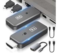 Wireless HDMI Transmitter and Receiver 4K, Plug & Play 2.4G 5.8 G Portable Wireless HDMI sender Extender Kit, 4K &1080P for Video and Audio Streaming device to Monitor For android tv box