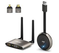 Wireless HDMI Transmitter and Receiver 4K, Up to 8 TXs to 1 RX, 5G/1080P Ultra Low Latency, 165FT/50M Plug&Play HDMI Extender Streaming Video for Laptop, TV Box, C-CTV to TV, Projector, Monitor