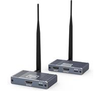 Wireless HDMI Transmitter and Receiver Full HD Wireless Extender Kit HDMI Loop Out 200m/656FT for STB, Laptop, Camera, PC, Netflix, YouTube, Ps4/5 to TV, Projector, DSLR etc
