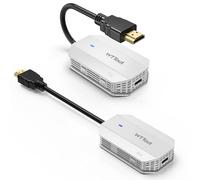 Wireless HDMI Transmitter and Receiver, HDMI Extender 165FT Long Range,Plug and Play, Support 2.4/5GHz for Streaming Video/Audio to TV/Monitor/Projector from PC/Camera/Laptop(White)