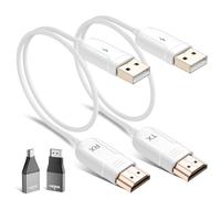 Wireless HDMI Transmitter and Receiver,HDMI Wire-less Extender,Wireless Transmission for TV Streaming, Meeting Streaming,Mirrow Video Audio from Laptop, PC to HDTV,Projector (White)