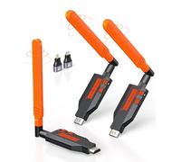 Wireless HDMI Transmitter and Receiver, Long Range 1080P Wireless HDMI Extender for Streaming Video and Audio to Display/Projector from Laptop/Camera 350FT with Detachable Antenna, Plug and Play