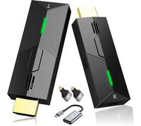 Wireless HDMI Transmitter and Receiver, Plug & Play Decoration 4K Portable 2.4G/5G Wireless Extender Kit for Transferring Video and Audio from Computer to Screen