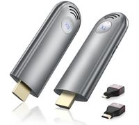 Wireless HDMI Transmitter and Receiver, Plug & Play Portable 2.4G/5G Wireless HDMI Extender Kit for Streaming Video and Audio to Monitor from Laptop/PC/TV Box/Projector