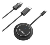Wireless HDMI Transmitter and Receiver USB-C 5GHz, Wireless HDMI Display Adapter for Streaming Video from Phone, Laptop, Camera to HDTV, Monitor, Projector, No App/Bluetooth Required