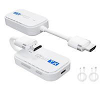 Wireless HDMI Transmitter and Receiver, Wireless HDMI Extender kit 165FT/50M, 1080P@60Hz Ultra HD Video Output, Extended Display, for Video and Audio to Monitor from Laptop/PC/TV Box/Projector