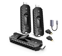 Wireless HDMI- Transmitter and Two Receiver, Portable Multi-TVs Extender Kit, Plug and Play, Heat-Control, 5.8G/2.4G @60Hz, 165FT/50M, Stream Video Wirelessly from Laptop to HDTVs/Monitors