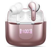 Wireless Headphones, 2026 3D-Stereo Bluetooth 5.4 Earbuds, Ear Buds with 50+Hrs Deep Bass, 4 ENC Call Noise Cancelling Mic Earphones, IP-X7 Waterproof USB-C Headset Android iOS for Sport Gym Running