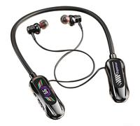 Wireless Headphones, 60H Playtime, Wireless 5.4 Audio Editing Earphones, Stable 10M Connection, Quick Charge .5H, Lightweight Fit for Music and(Black)