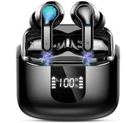 Wireless Headphones, 6D-Stereo Bluetooth 5.4 Earbuds, 2026 Deep Bass 50+Hrs Ear Buds, 4 ENC Noise Cancelling Mic Earphones in Ear, USB-C Fast Charging, IP-X7 Waterproof Headset for Sport Android iOS