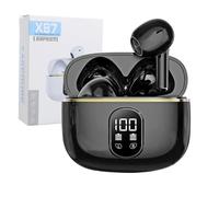 Wireless Headphones Earbuds Bluetooth Headphones In Ear with LED Display Charging Case Noise Cancelling Mic IPX4 Waterproof HiFi Stereo Bluetooth Ear Buds Valentine's Day Gifts for Work Running Sport